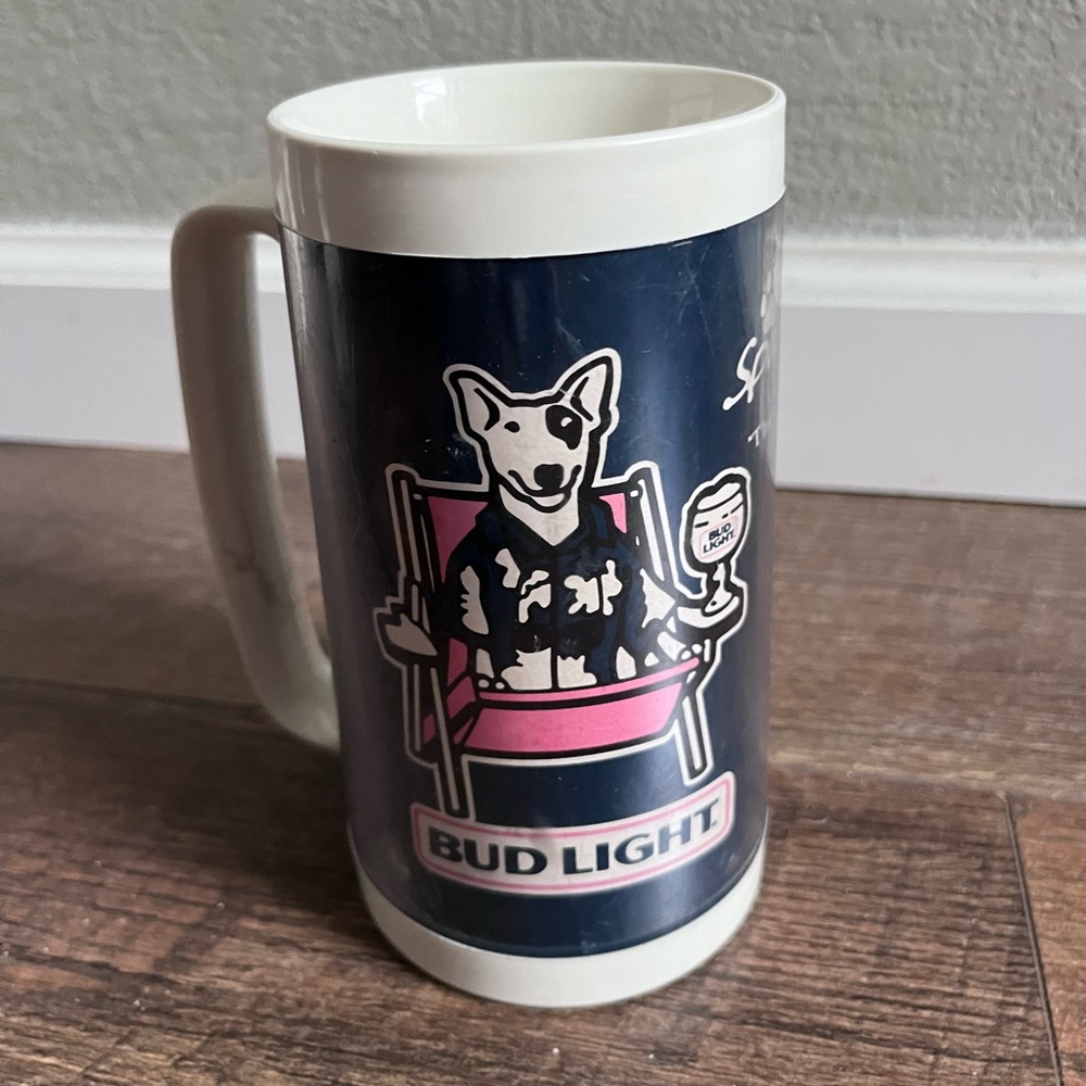 Bud Light 80’s Spud MacKenzie beer‎ mug